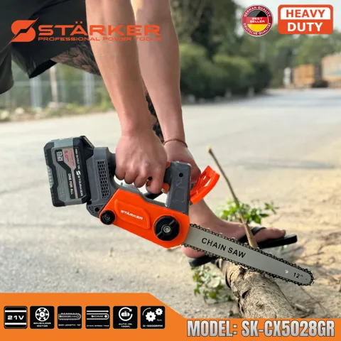 Máy Cưa Xích Pin 12 Inch Brushless 900W, Màu Cam - ảnh 8