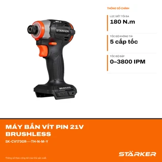 Máy Bắn Vít Pin 21V Brushless, Lực Siết 180N·m, 5 Cấp Tốc - ảnh 2