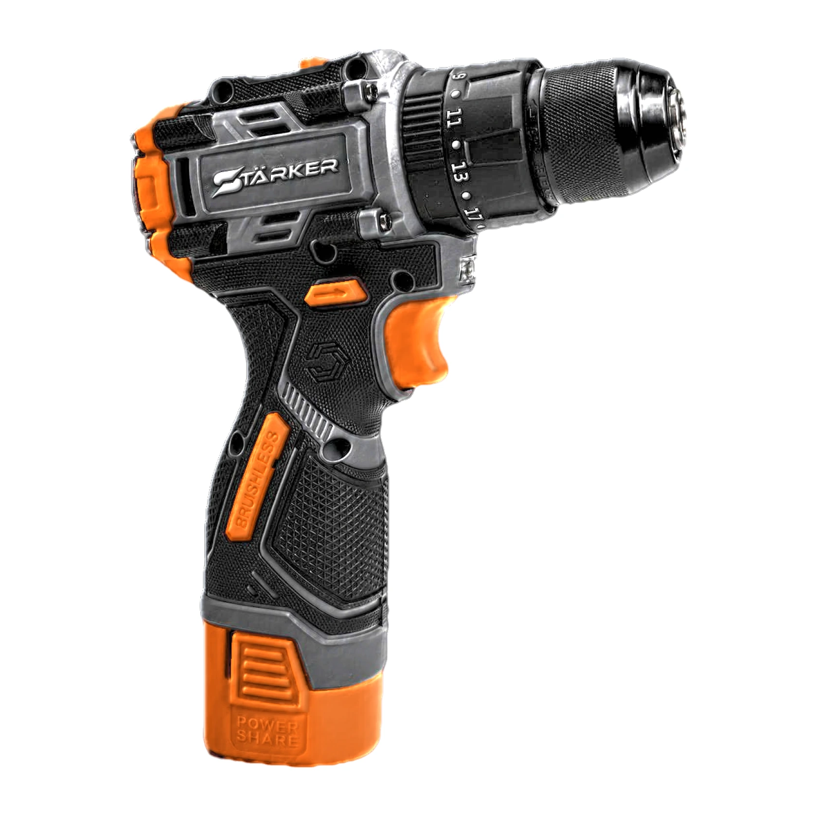Máy Khoan Pin 16.8V Brushless, Mâm Kẹp 10mm, Lực Siết 45N·m, Tốc Độ 0–1450 V/P