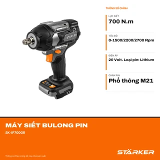 Máy Siết Bulong Pin, Model SK-IP700GR - ảnh 2