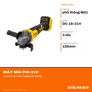Máy Mài Pin 21V, Lưỡi 125mm, 3 Tốc Độ - ảnh 2
