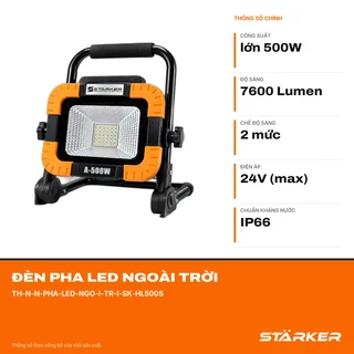Đèn Pha LED Ngoài Trời, Siêu Sáng 7600 Lumen, Chống Nước IP66 - ảnh 2