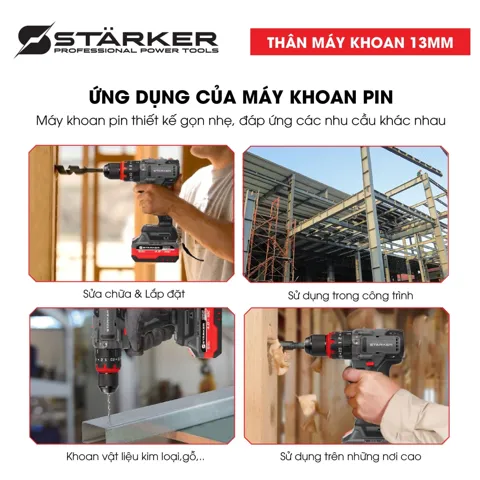 Máy Khoan Pin 21V Brushless, Mũi 13mm, Lực Siết 90N·m - ảnh 3