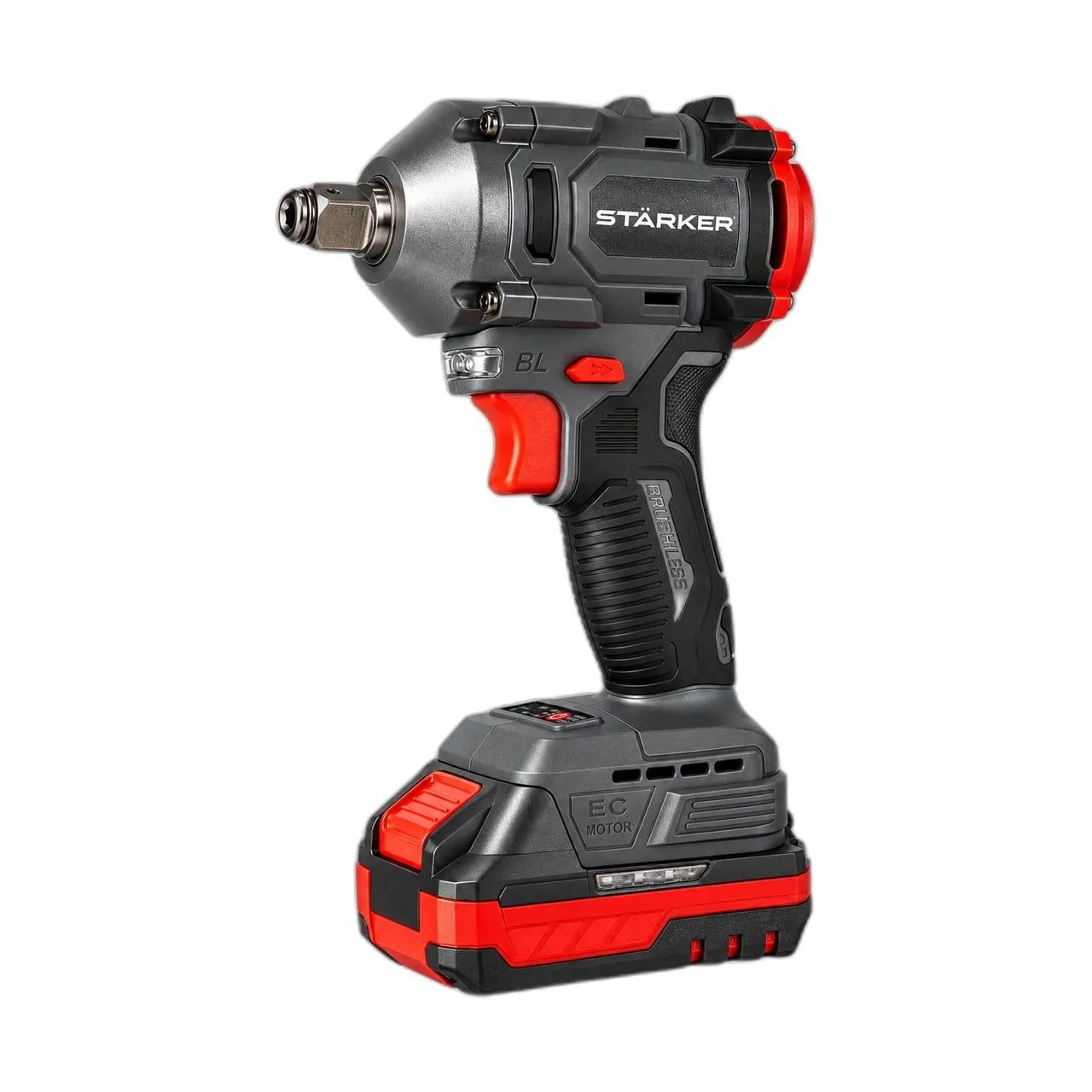 Máy Siết Bulong Pin 21V Brushless, Lực Siết 360N·m, Auto-Stop, Đầu 2 Trong 1