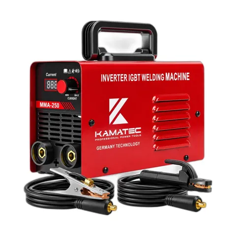 Máy Hàn Điện Tử MMA-250, 250A, Công Nghệ IGBT Inverter, Hàn Que 1.6-3.2mm, Nhẹ 2kg